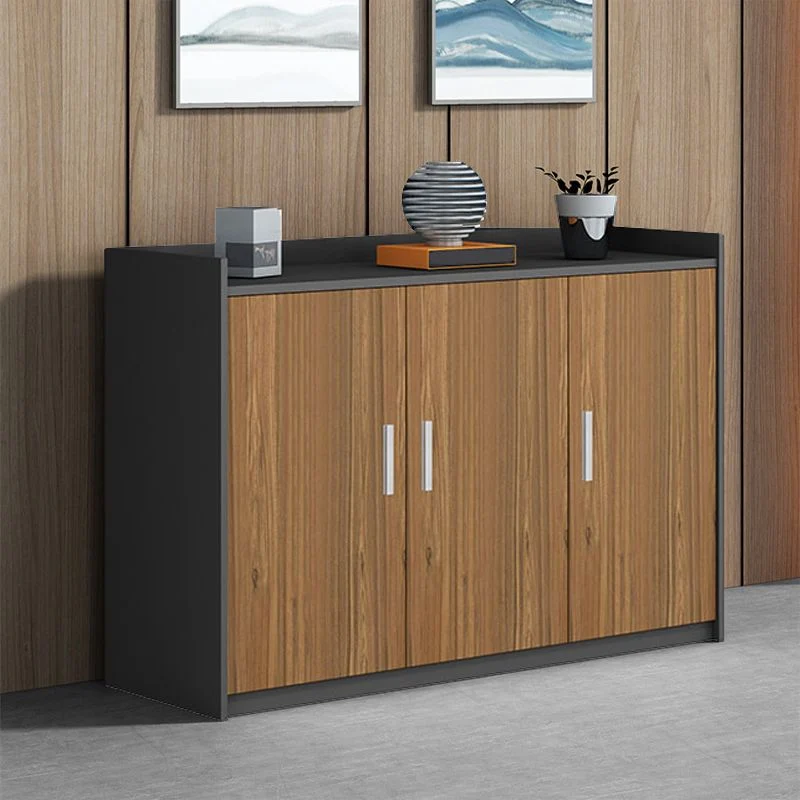 Contemporary Filing Cabinet Vertical Wood Filing Cabinet Storage Shelves Black