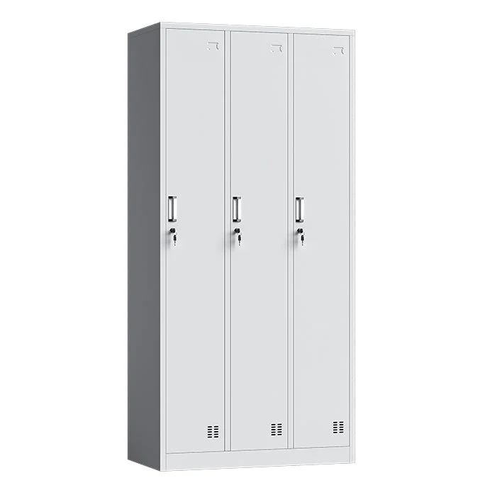 Contemporary Grey Storage Cabinet Metaal Cabinet Hinged Doors