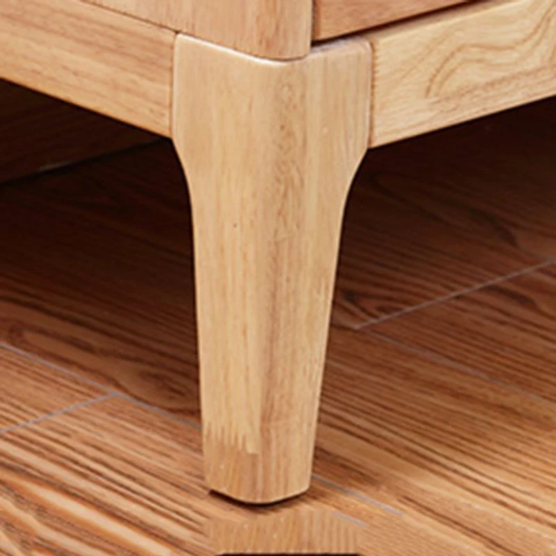 Contemporary Gummi Wood Chest Bedroom Storage Chest Drawers Nut