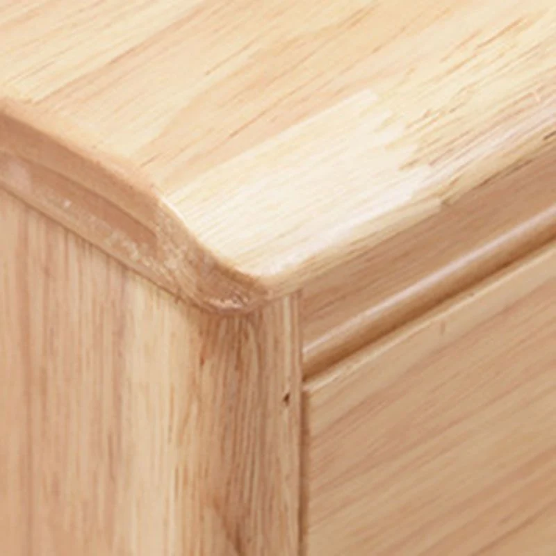 Contemporary Gummi Wood Chest Bedroom Storage Chest Drawers Nut