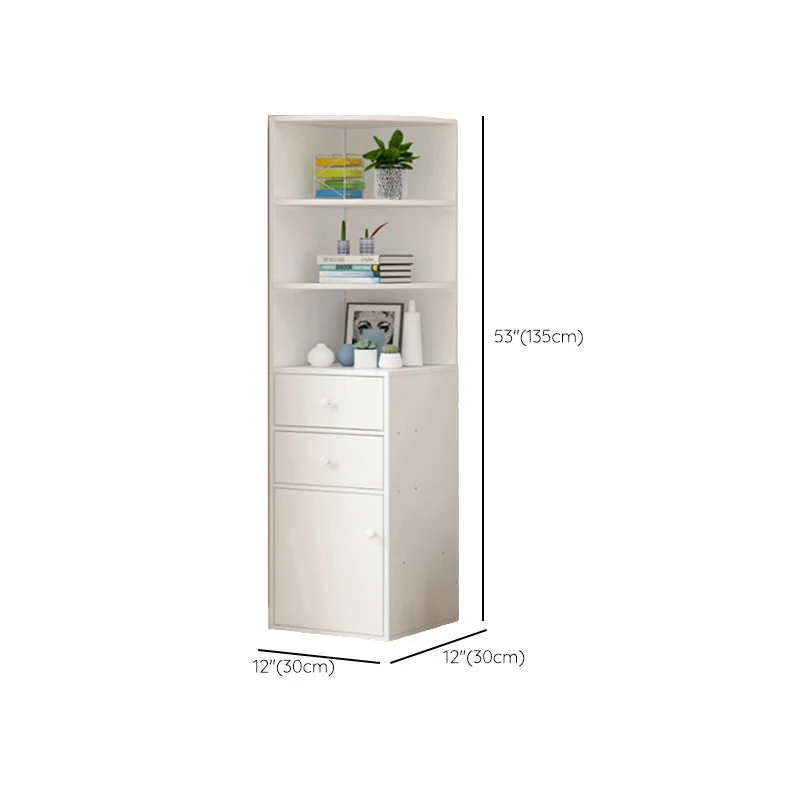 Contemporary Ivoor Water Resistant Cabinet Drawers Corner Cabinet 11