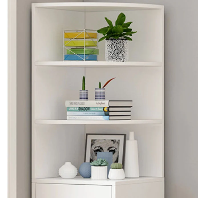 Contemporary Ivoor Water Resistant Cabinet Drawers Corner Cabinet 11