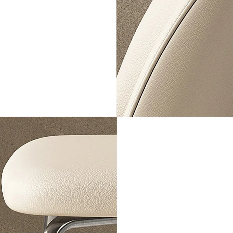 Contemporary Kitchen Dining Chairs Faux Leather Side Chairs Metalen Legs