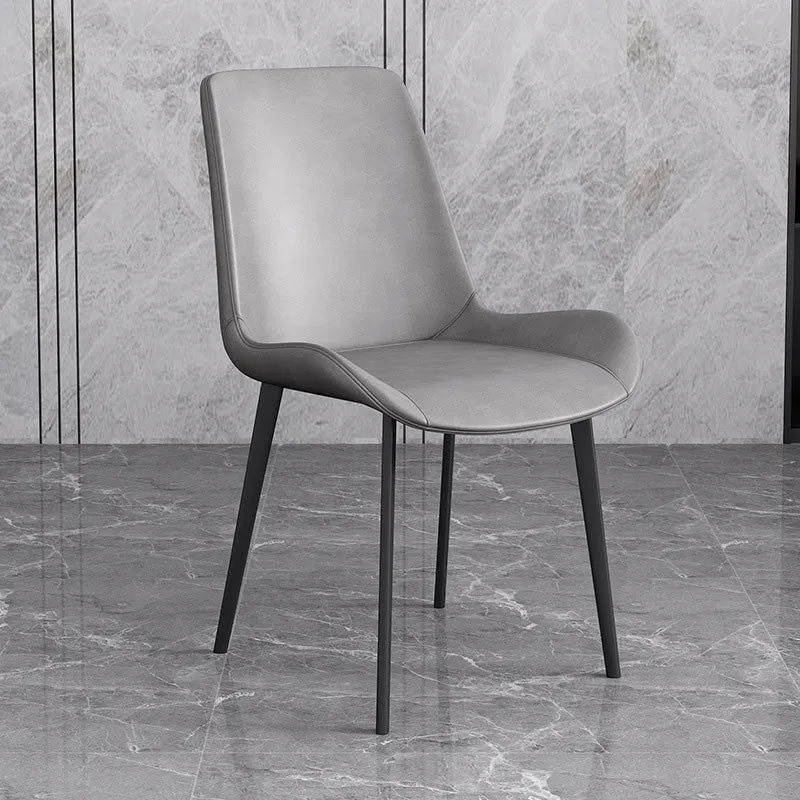 Contemporary Kitchen Dining Chairs Faux Leather Side Chairs Koolzwart Legs