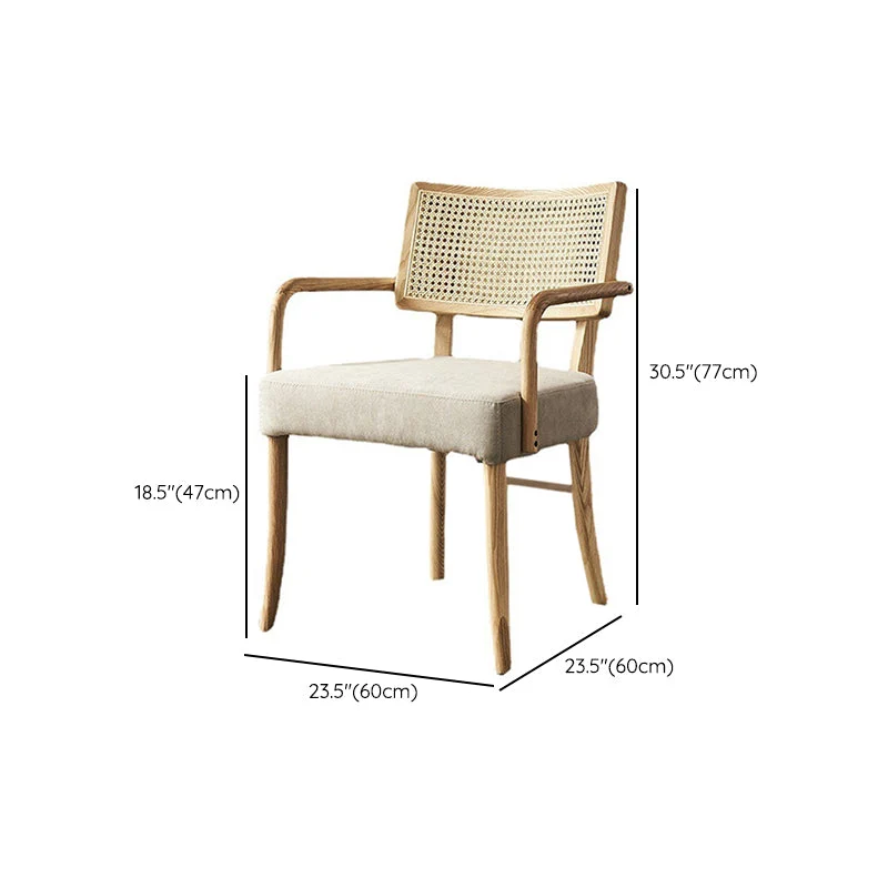 Contemporary Kitchen Dining Chairs Upholstered Chairs Wood Base Grey