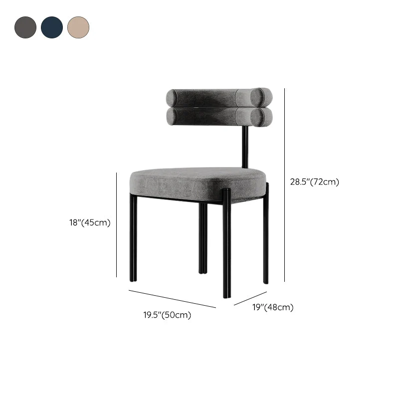 Contemporary Kitchen Dining Chairs Upholstered Side Chairs Zwart Legs