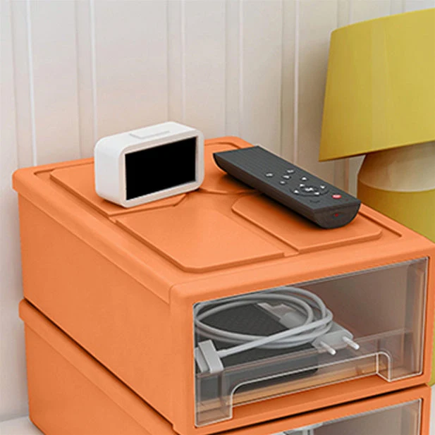Contemporary Kunststof glas Cabinet Storage and Drawers Filing Cabinet 7