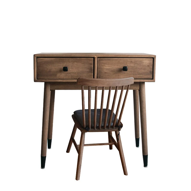 Contemporary Make-up Vanity Drawers Brown Stevig Wood 24l