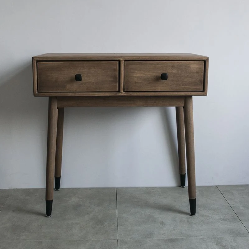 Contemporary Make-up Vanity Drawers Bruin Solid Wood 24l