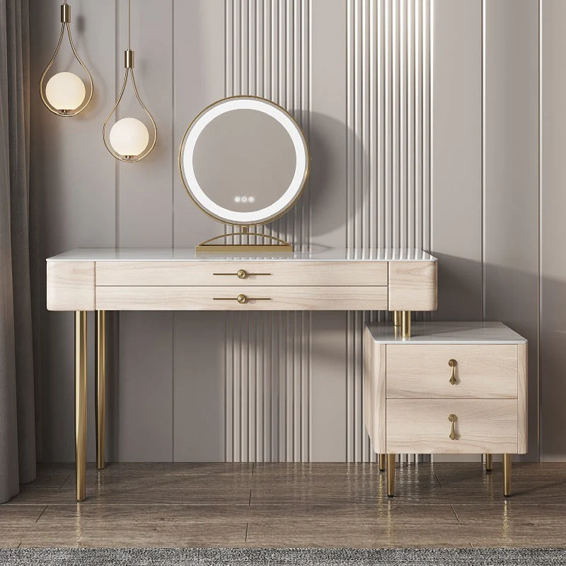 Contemporary Marble Dresser Makeup Counter Storage Drawers Bedroom 31l