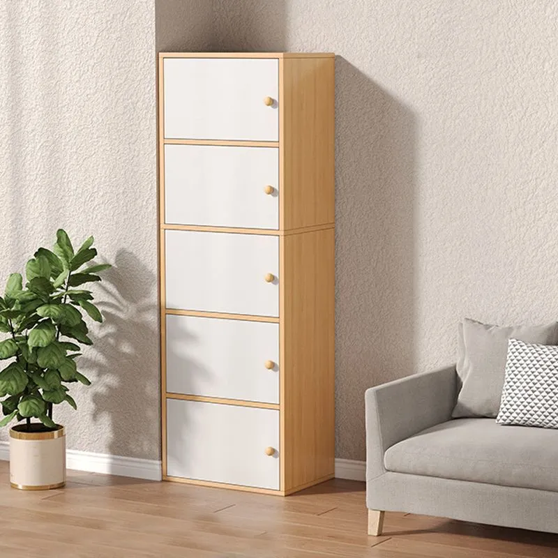Contemporary Massief hout Accent Cabinet Rectangle Storage Cabinet Door 15