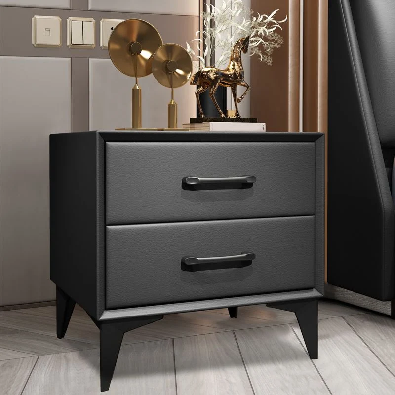 Contemporary Natuurhout Drawer Storage Bed Nightstand Bedroom Coffee