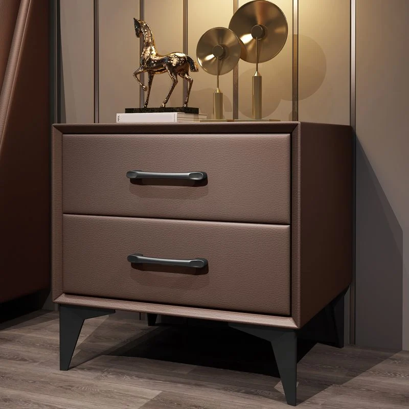 Contemporary Natuurhout Drawer Storage Bed Nightstand Bedroom Coffee