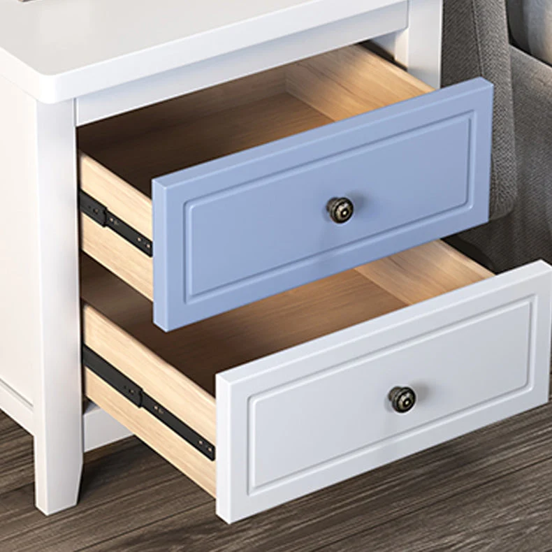 Contemporary Nightstand Drawer Storage Bedside Cabinet Legs 16l
