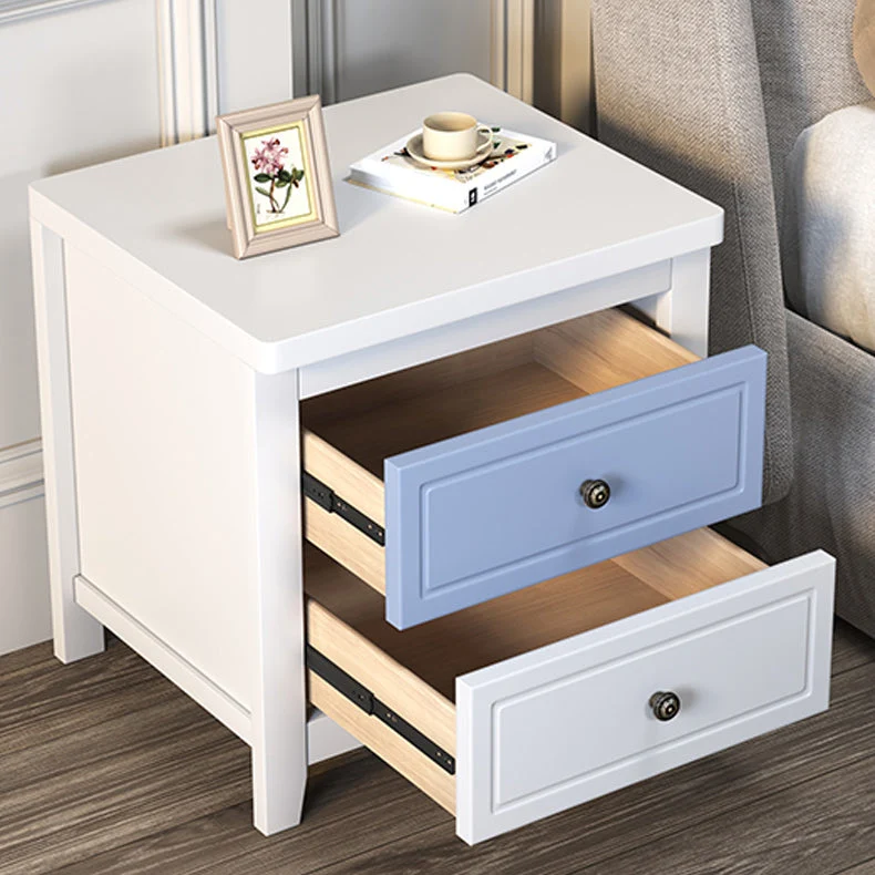 Contemporary Nightstand Drawer Storage Bedside Cabinet Legs 16l