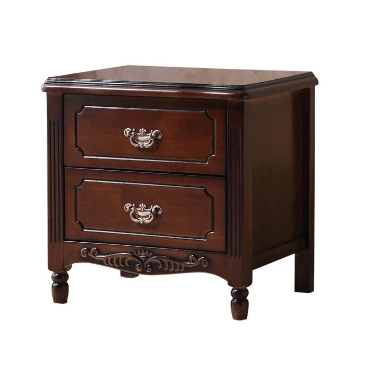 Contemporary Nightstand Uni Wood Accent Table Nightstand Drawers Walnutred