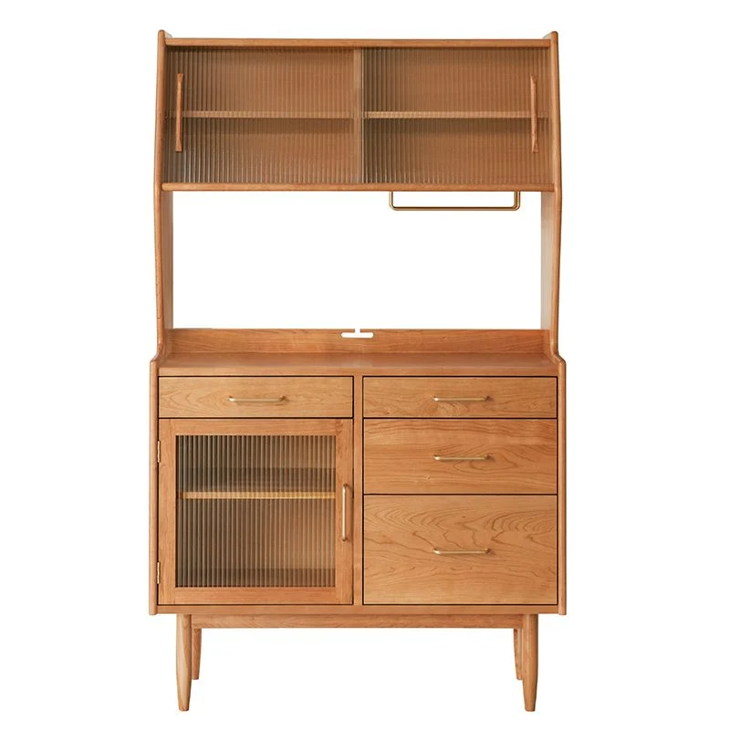Contemporary Pine Dining Hutch Glaswerk Doors Buffet Cabinet Doors 33l