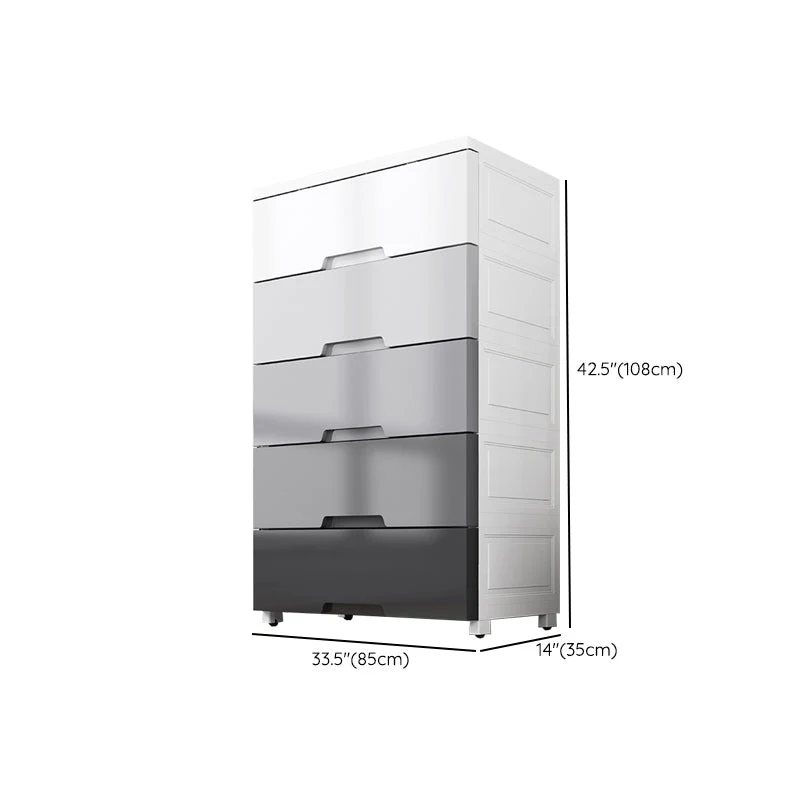 Contemporary Poly Storage Cabinet Bedroom Grey Cabinet Drawers 25