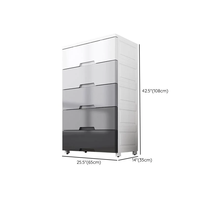 Contemporary Poly Storage Cabinet Bedroom Grey Cabinet Drawers 25