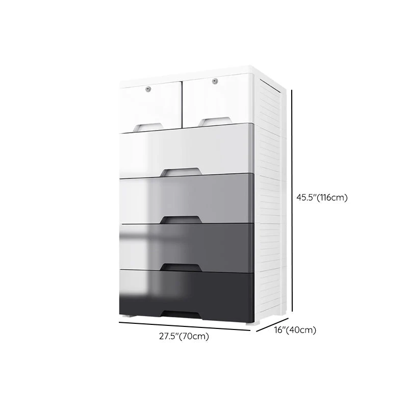 Contemporary Poly Storage Cabinet Bedroom Grey Cabinet Drawers 25