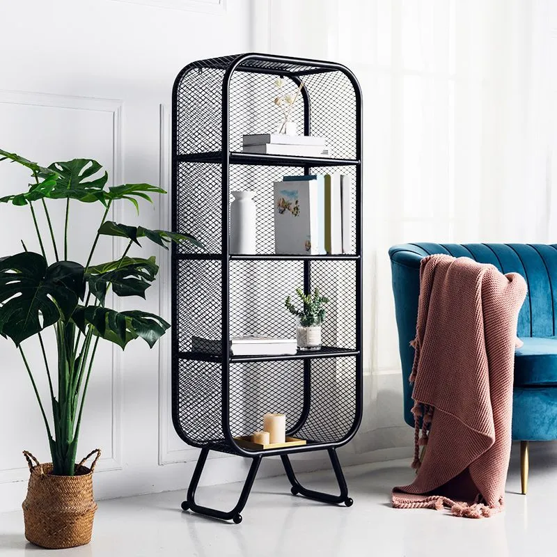 Contemporary Shelf Closed Back Van metaal Shelves Included Bookcase 23