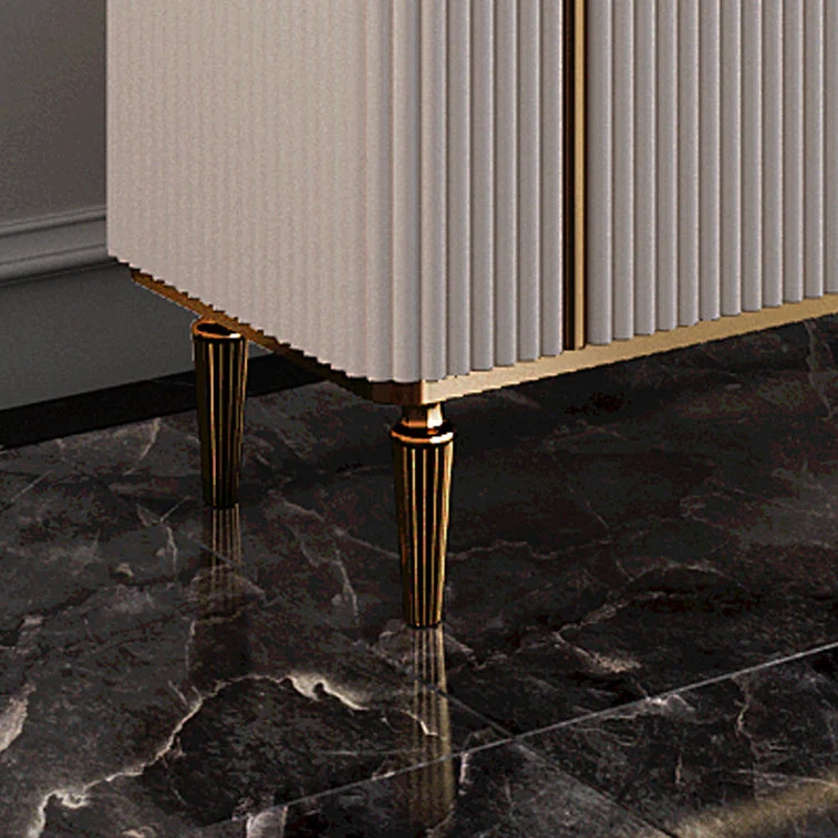 Contemporary Side Board Marble Sideboard Cabinet Legs Dining Room 31l