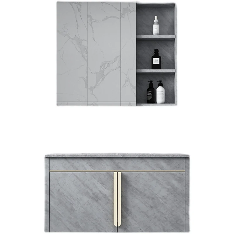 Contemporary Sink Vanity Mirror Cabinet Wall Mount Vanity Cabinet Storage Shelving 24l
