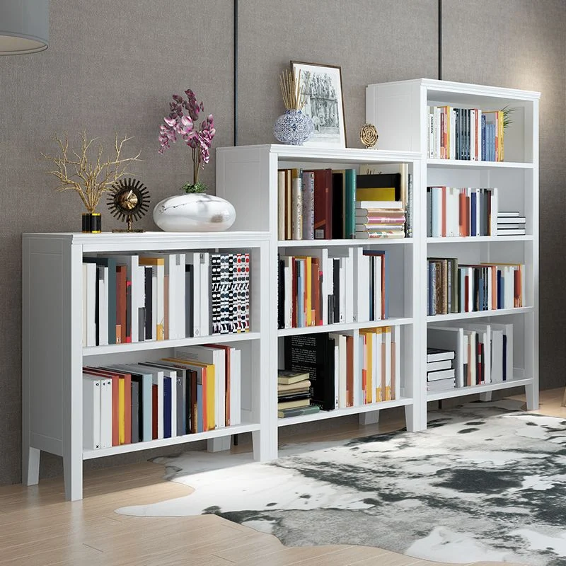 Contemporary Standard Bookcase Closed Back Massief hout Bookshelf Shelves 28