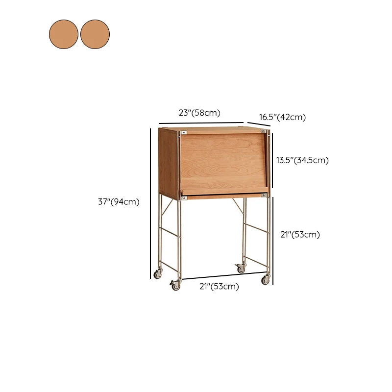 Contemporary Stevig Wood Bookcase Closed Back Bookshelf Cabinets 23l