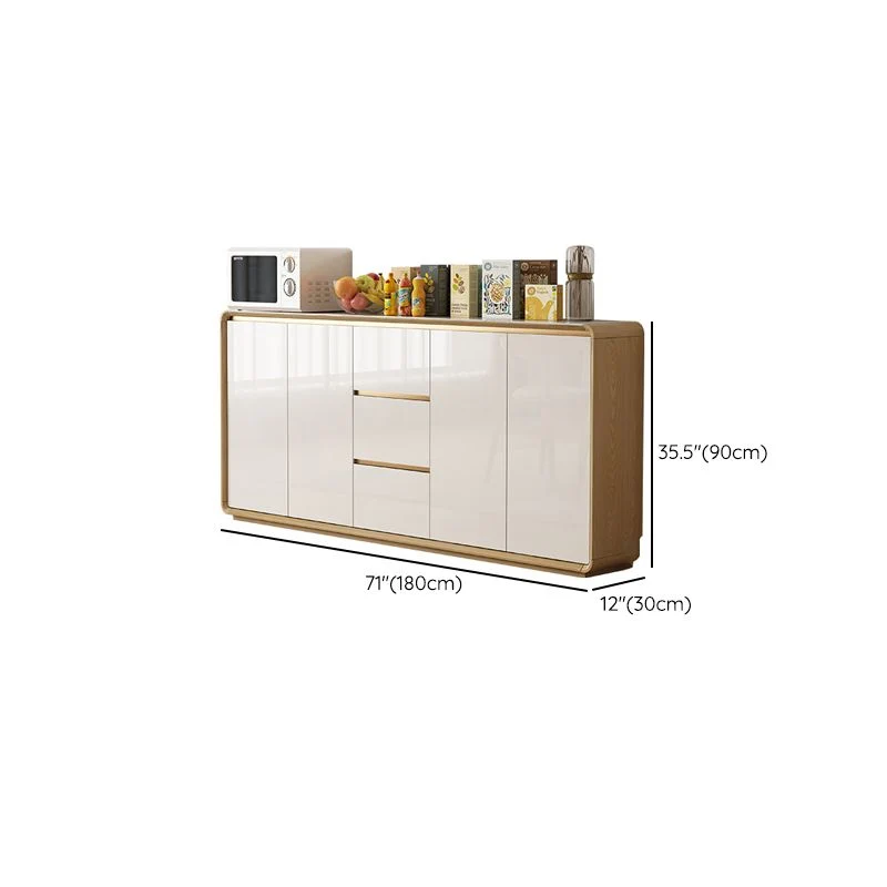 Contemporary Style Afstelbaar Shelving Wood Sideboard Cabinet Cabinets and Drawers 39l