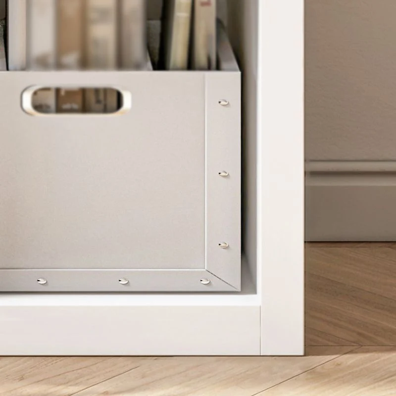 Contemporary Style Bookshelf Closed Back Engineered Wood Shelf Bookcase 23