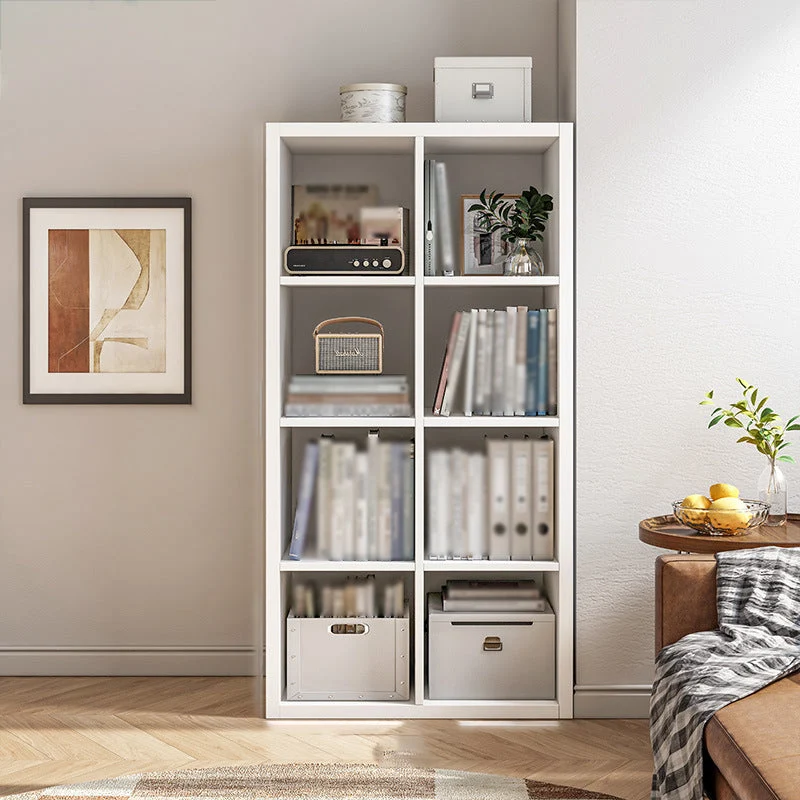 Contemporary Style Bookshelf Closed Back Engineered Wood Shelf Bookcase 23