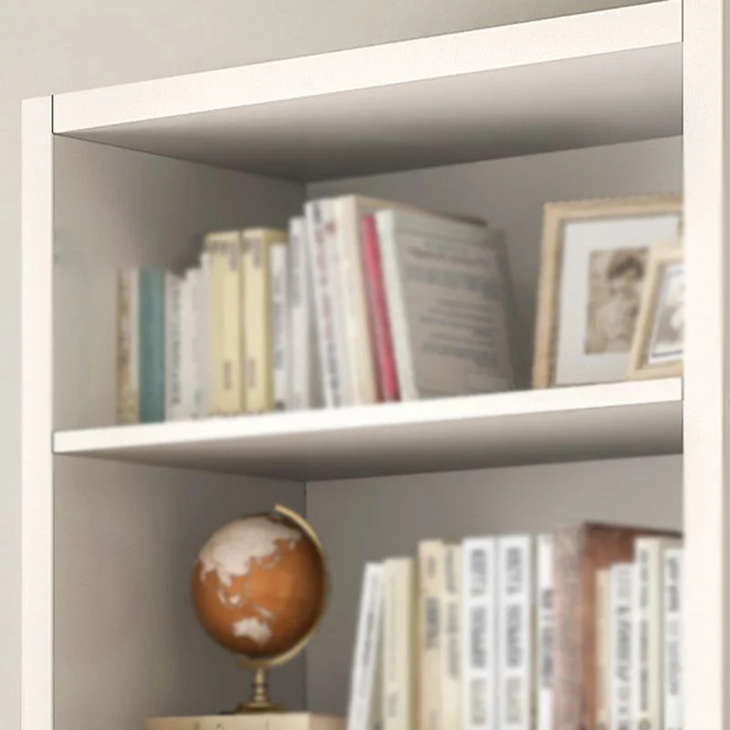 Contemporary Style Bookshelf Closed Back Engineered Wood Shelf Bookcase 23