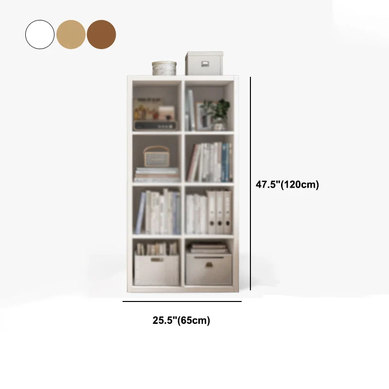 Contemporary Style Bookshelf Closed Back Engineered Wood Shelf Bookcase 23