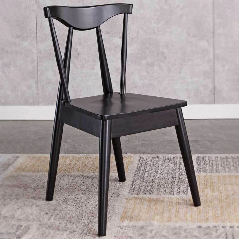 Contemporary Style Chairs Armless Chairs Kitchen Van hout Legs Black