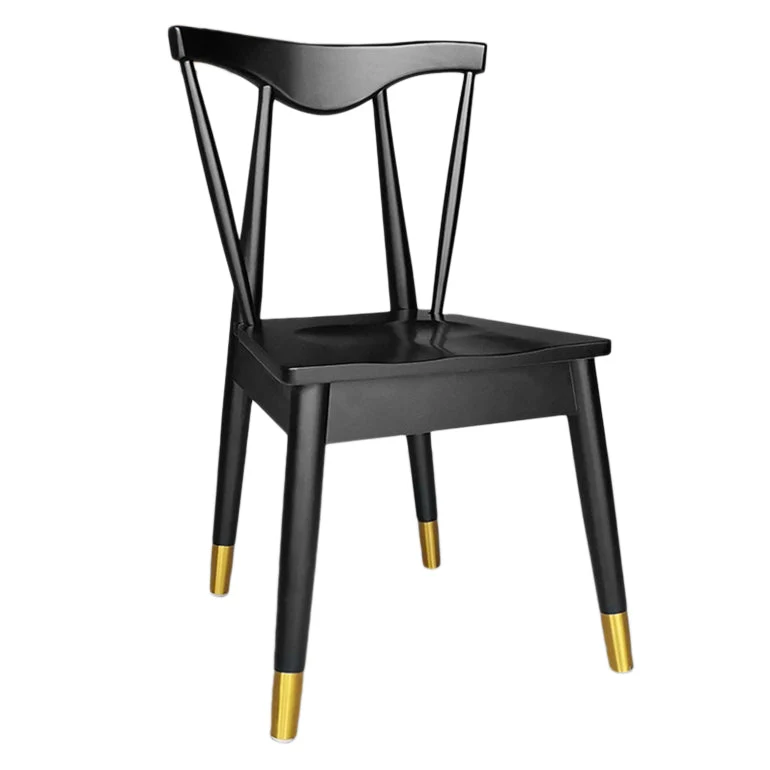 Contemporary Style Chairs Armless Chairs Kitchen Van hout Legs Black