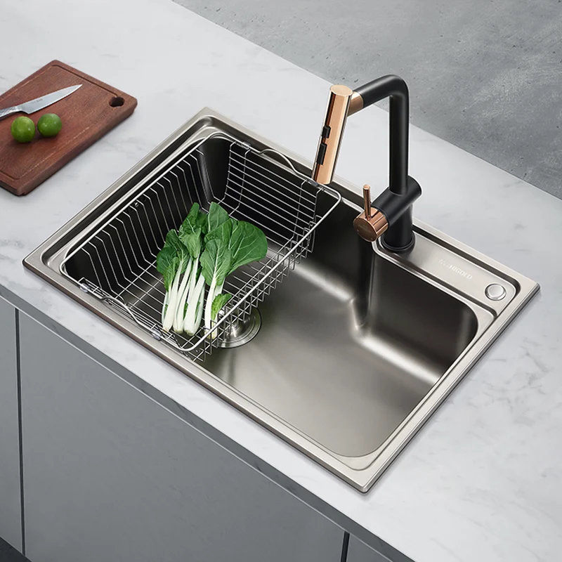 Contemporary Style Kitchen Sink Dirt Resistant Drop- Kitchen Sink Drain Assembly 23l