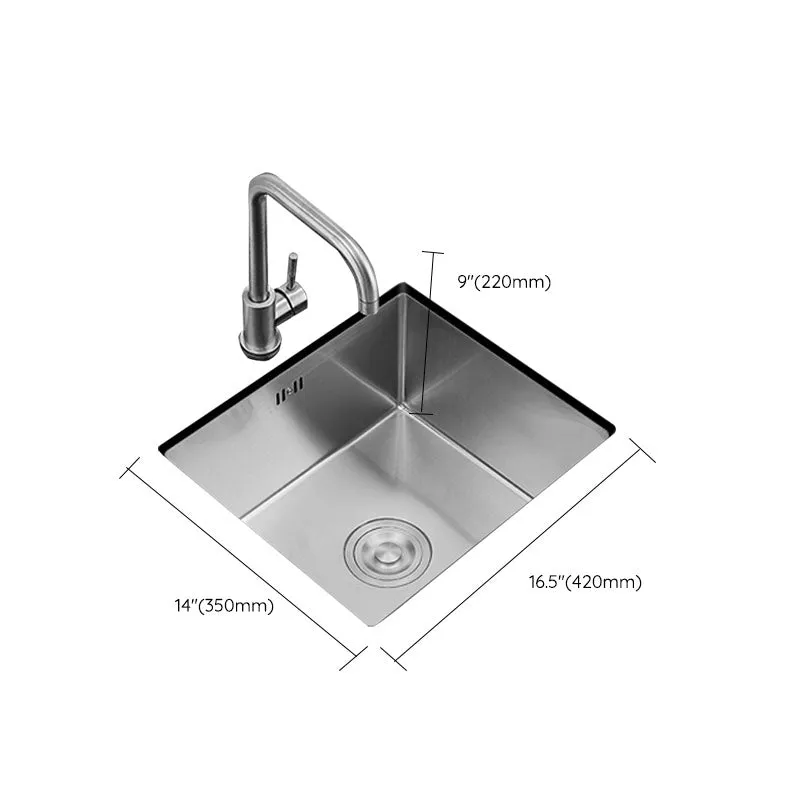 Contemporary Style Kitchen Sink Roestvrij Steel Kitchen Sink Drain Assembly 15