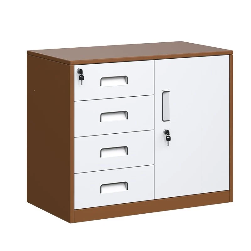Contemporary Style Lateral Filing Cabinet Metaal Filing Cabinet Locking Storage Black