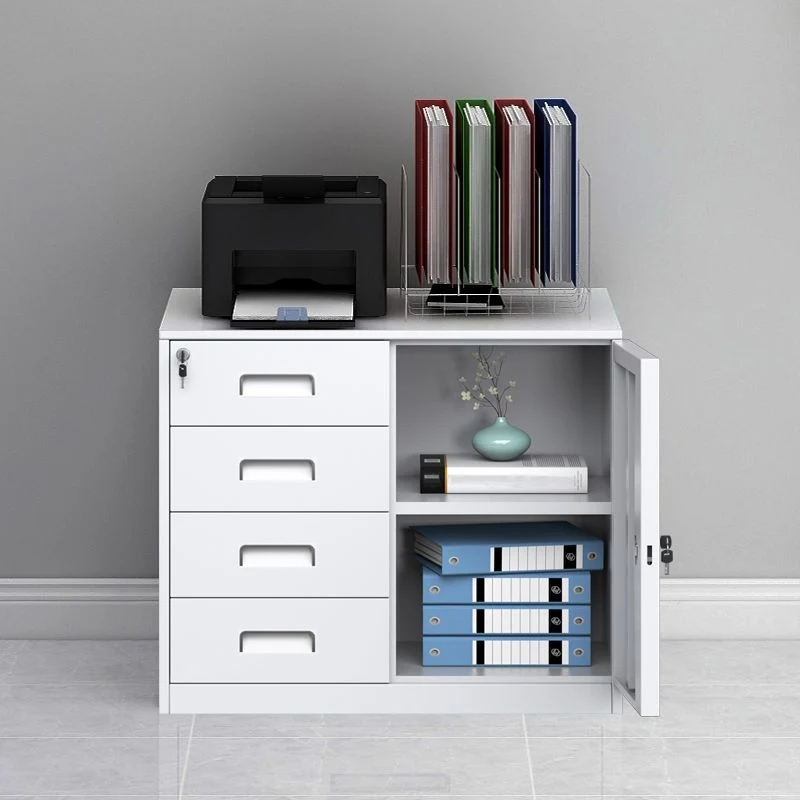 Contemporary Style Lateral Filing Cabinet Metaal Filing Cabinet Locking Storage Black