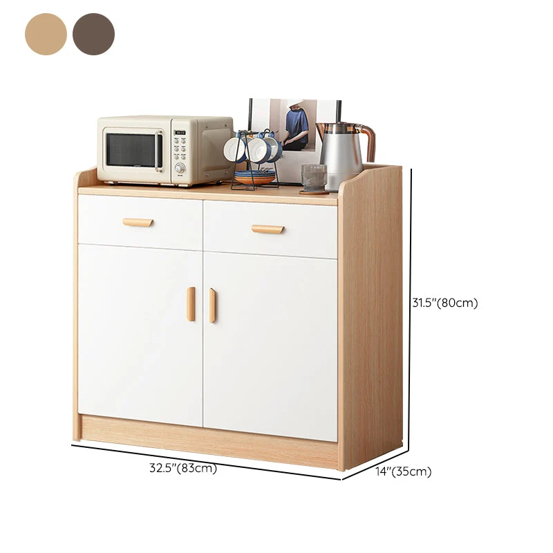 Contemporary Style Server Engineered Wood Dining Server Drawer and Storage 25l