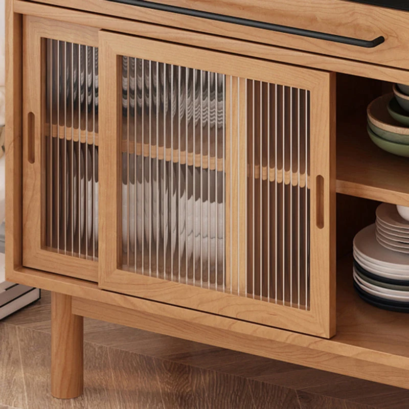 Contemporary Style Stevig Wood Dining Buffet Cabinets and Drawer 63l
