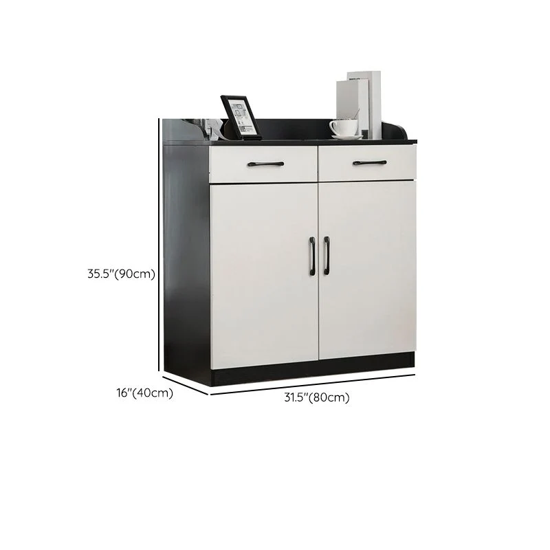 Contemporary Style Wood Dining Buffet Drawer and Cabinets 24l