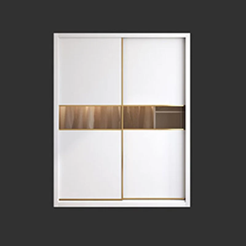 Contemporary Style Wooden Wardrobe Donzig Close Door Wardrobe Closet Drawer 47l