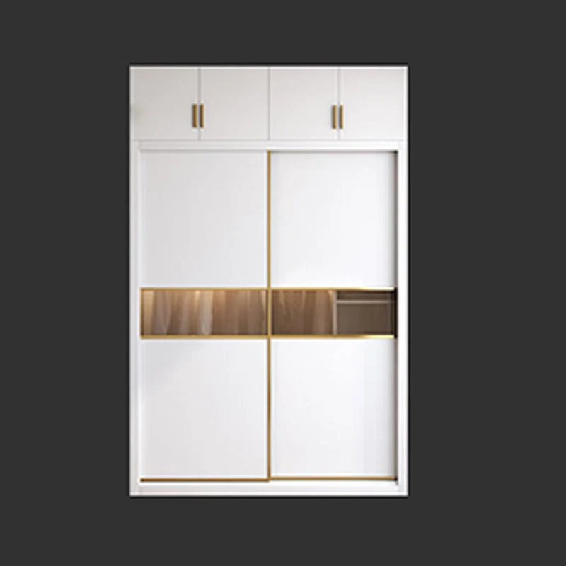 Contemporary Style Wooden Wardrobe Donzig Close Door Wardrobe Closet Drawer 47l
