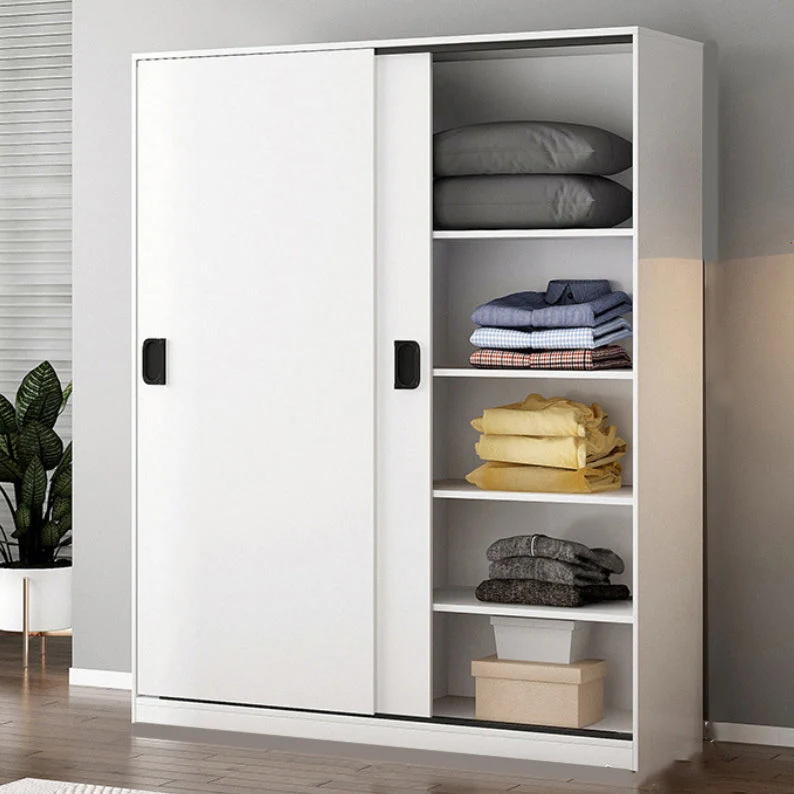 Contemporary Wardrobe Closet Garment Rod Houtsoort Wardrobe Cabinet None