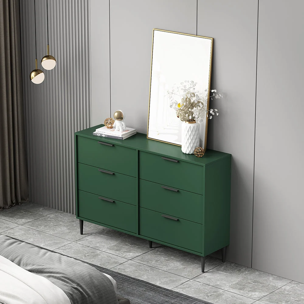 Contemporary Wood Dresser Bedroom Storage Chest Dresser Drawer 31l