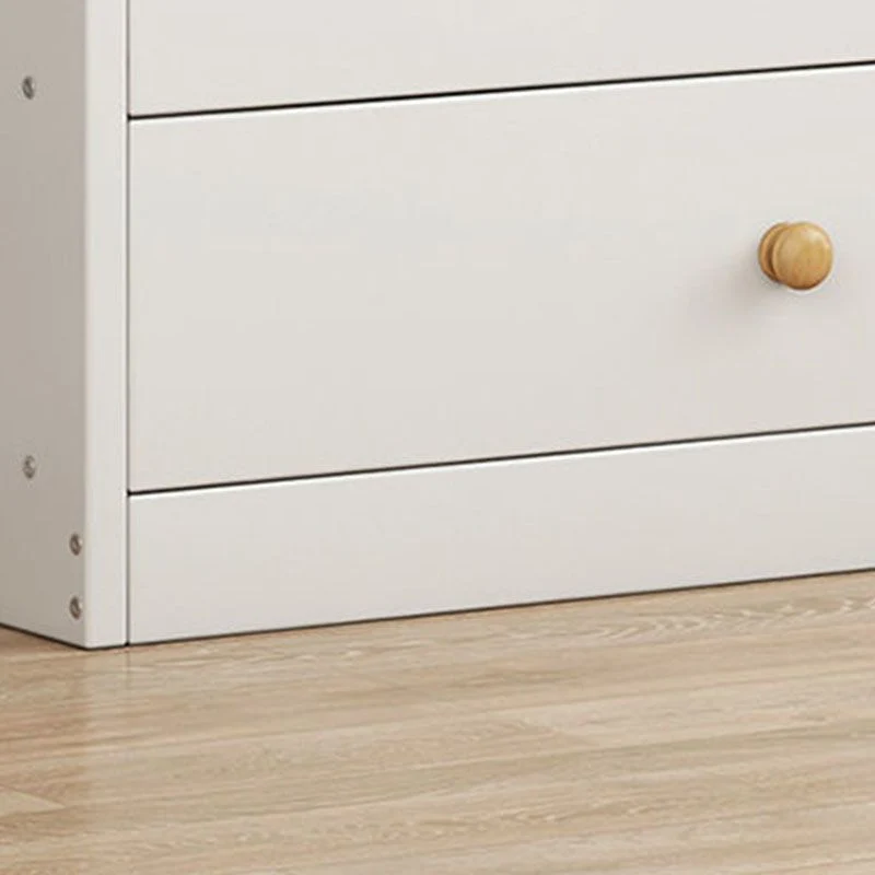 Contemporary Wood Vertical Dresser Bedroom Storage Chest Drawer 24l