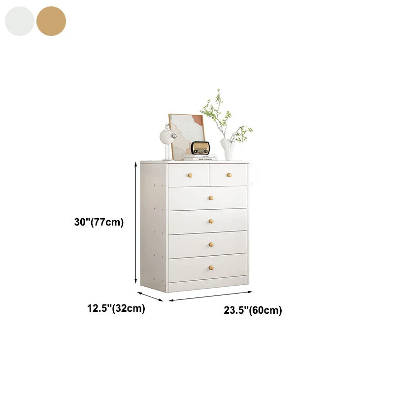 Contemporary Wood Vertical Dresser Bedroom Storage Chest Drawer 24l