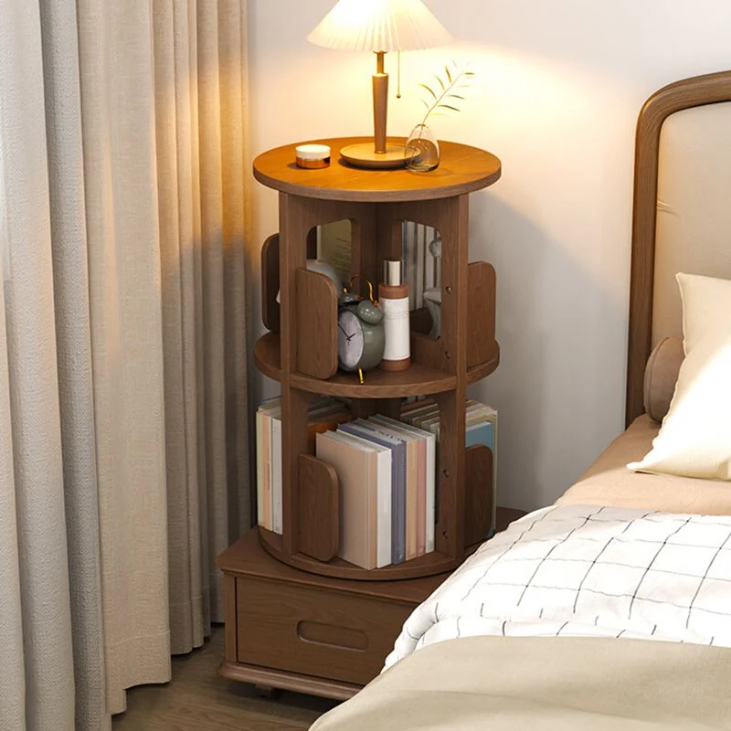 Contemporary Wooden Bookcase Typisch Closed Back Bookshelf Drawer 16